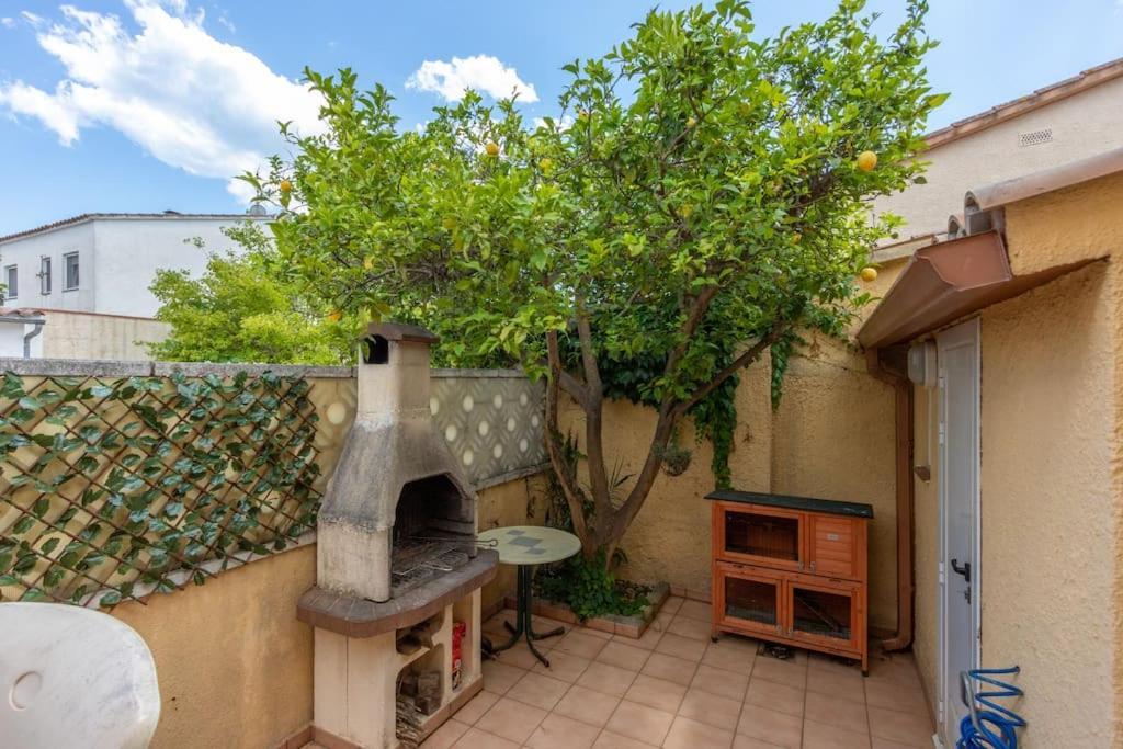 S46-Casa De Vacaciones Climatizada Con Piscina, En El Centro Junto Al Mar, Barbacoa Y Wiifi Емпуриабрава Екстериор снимка